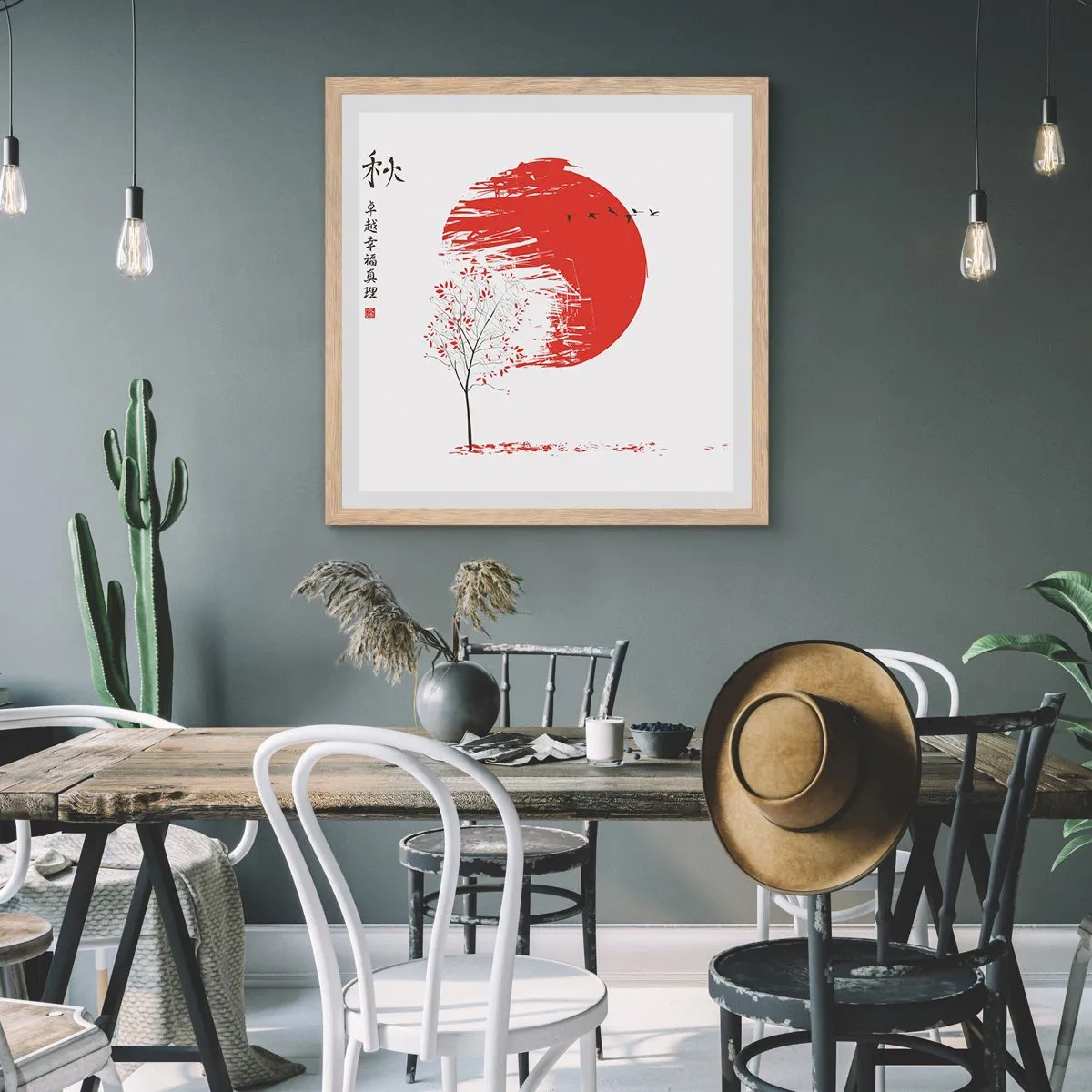 Plakát v rámu světlý dub - Znáte tuto zemi? - 60x60 cm