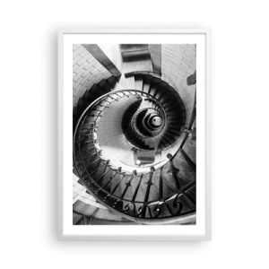 Plakát v bílém rámu - Jen výš a výš - 50x70 cm