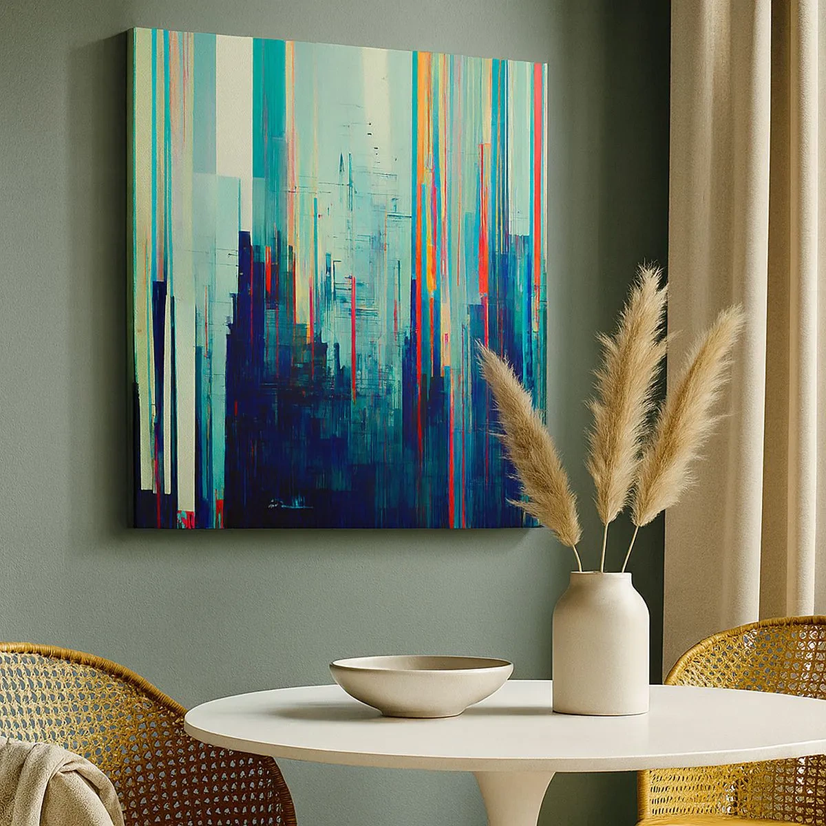 Obraz na plátně - Futuristické město - 30x30 cm