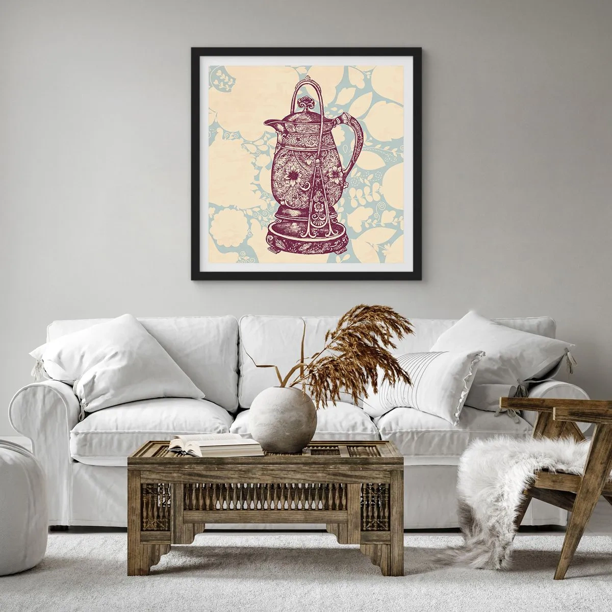 Plakát v černém rámu - Krása všedního dne - 60x60 cm