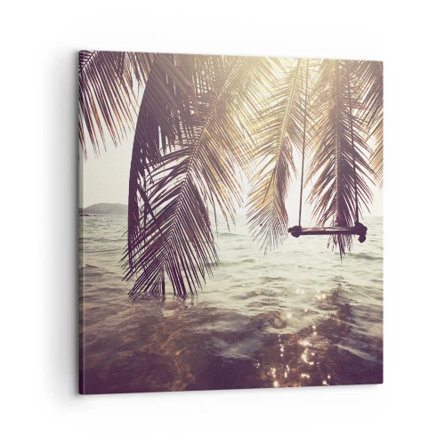 Obraz na plátně - Houpat se libovolně v oblacích - 60x60 cm