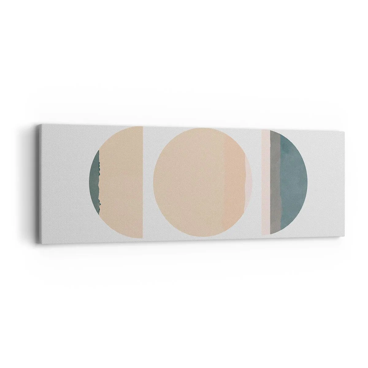 Obraz na plátně - Kruh za kruhem - 90x30 cm