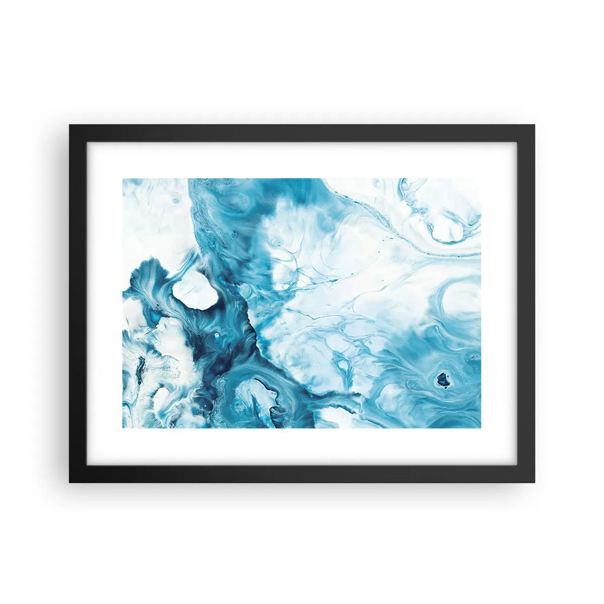 Plakát v černém rámu - Modrý koncert - 40x30 cm