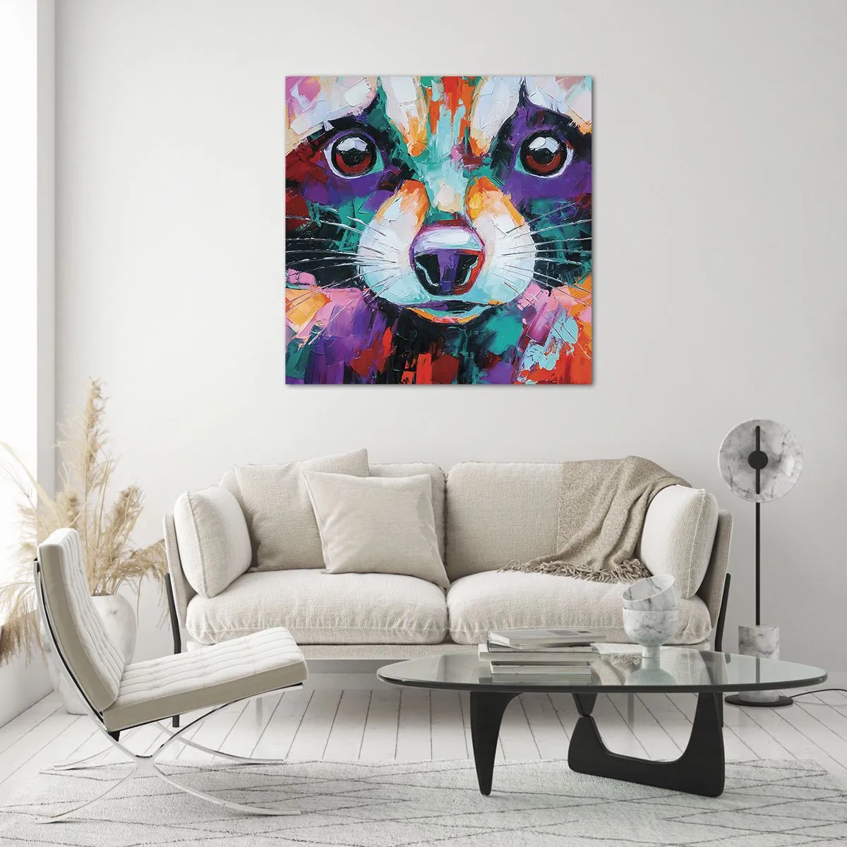 Obraz na skle - Pouze dobré emoce - 60x60 cm