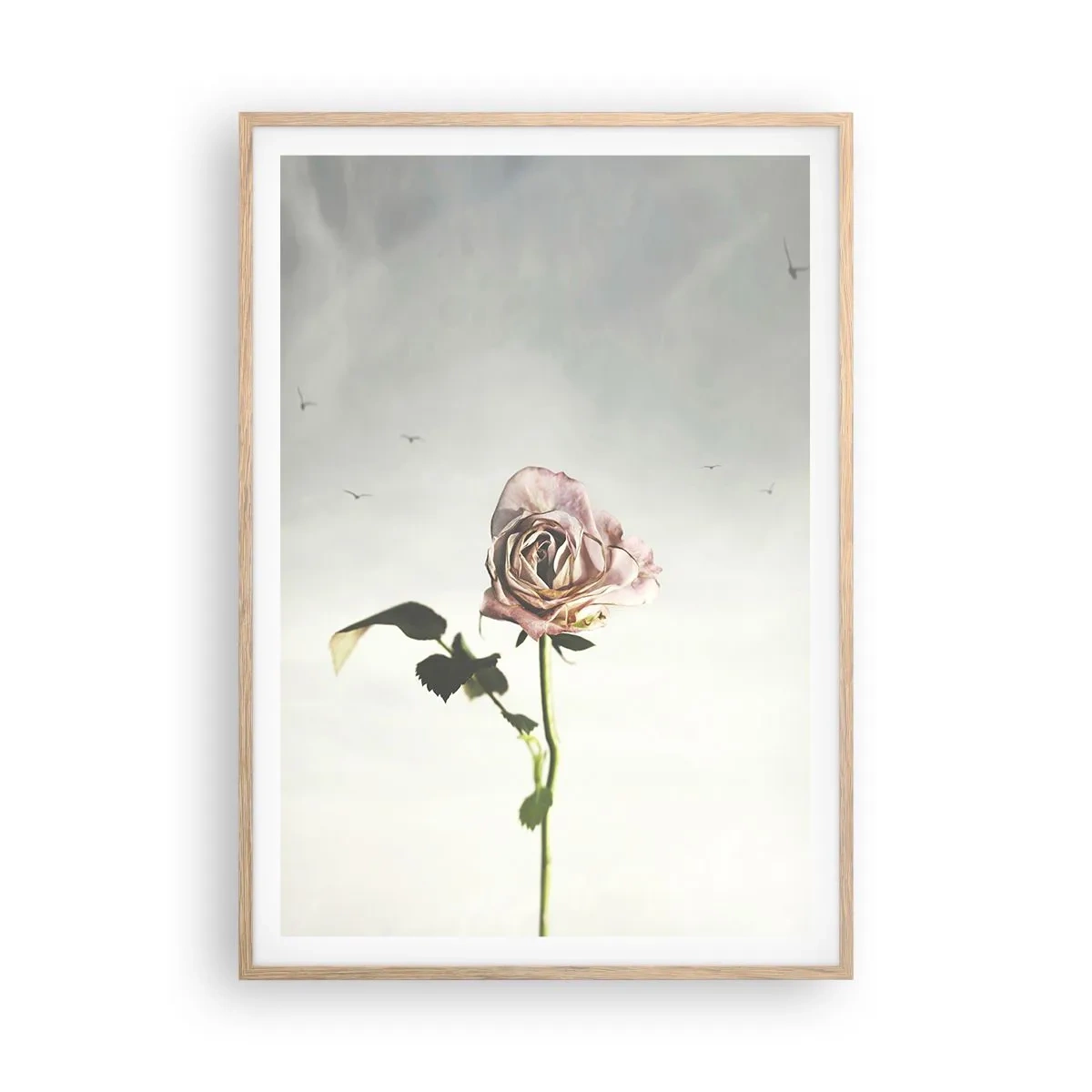 Plakát v rámu světlý dub - Vítání jara - 70x100 cm