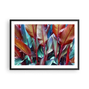 Plakát v černém rámu - Barevná houština - 70x50 cm