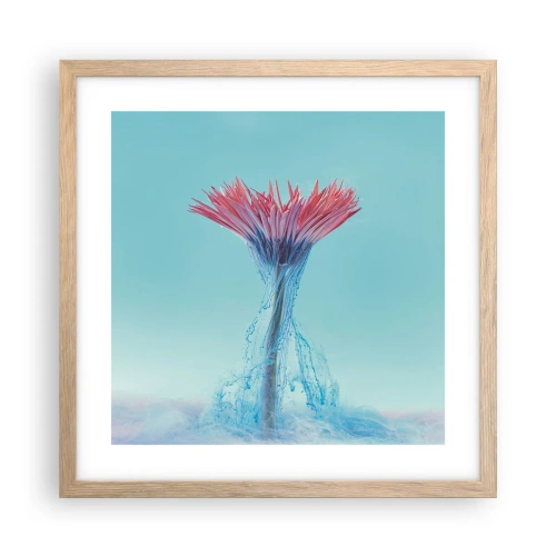 Plakát v rámu světlý dub - V osvěžujícím objetí - 40x40 cm