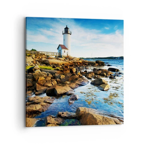 Obraz na plátně - Vraťte se šťastně, čekám - 70x70 cm