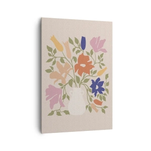 Obraz na plátně - Jemná kytice - 70x100 cm