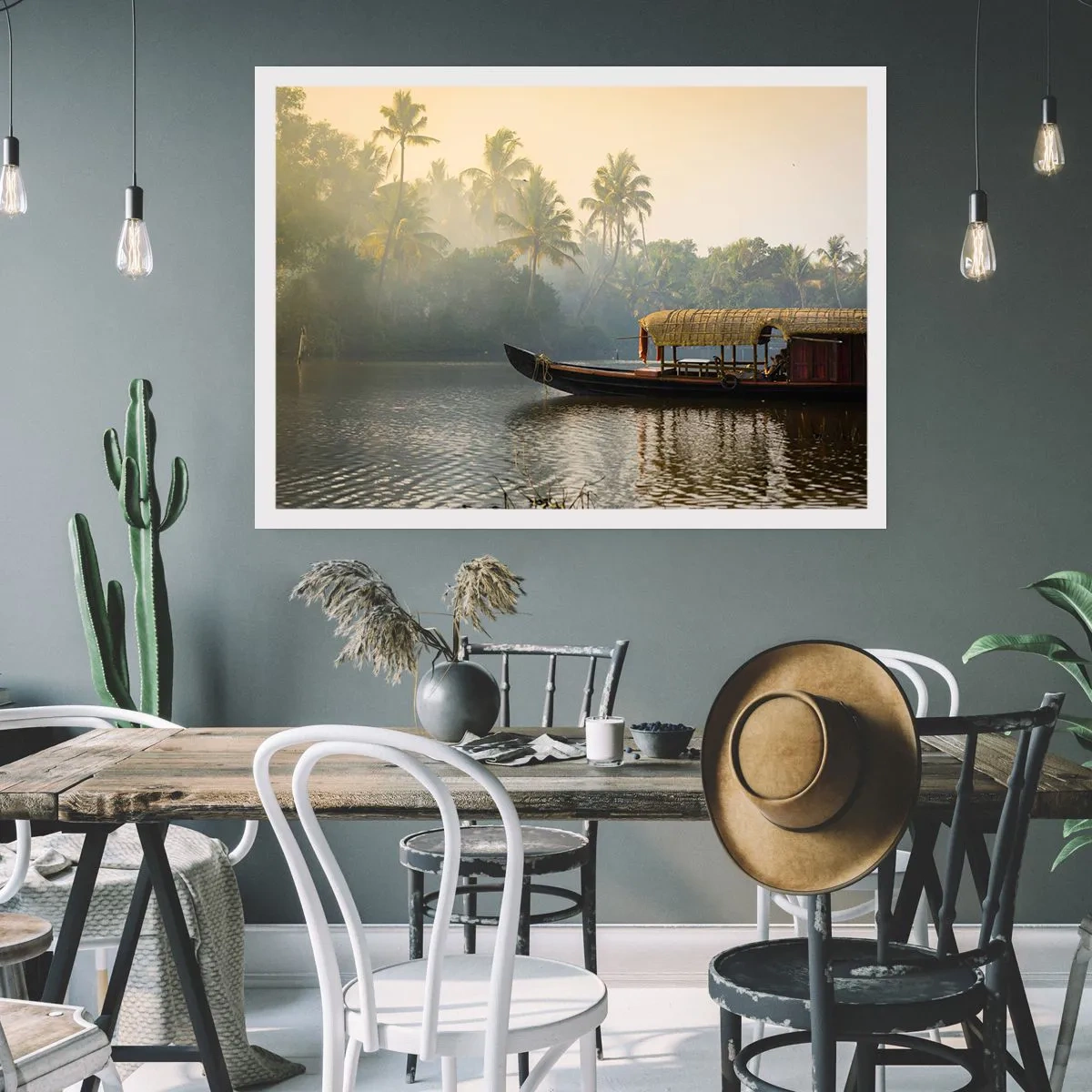 Plakát - Dům na řece - 40x30 cm