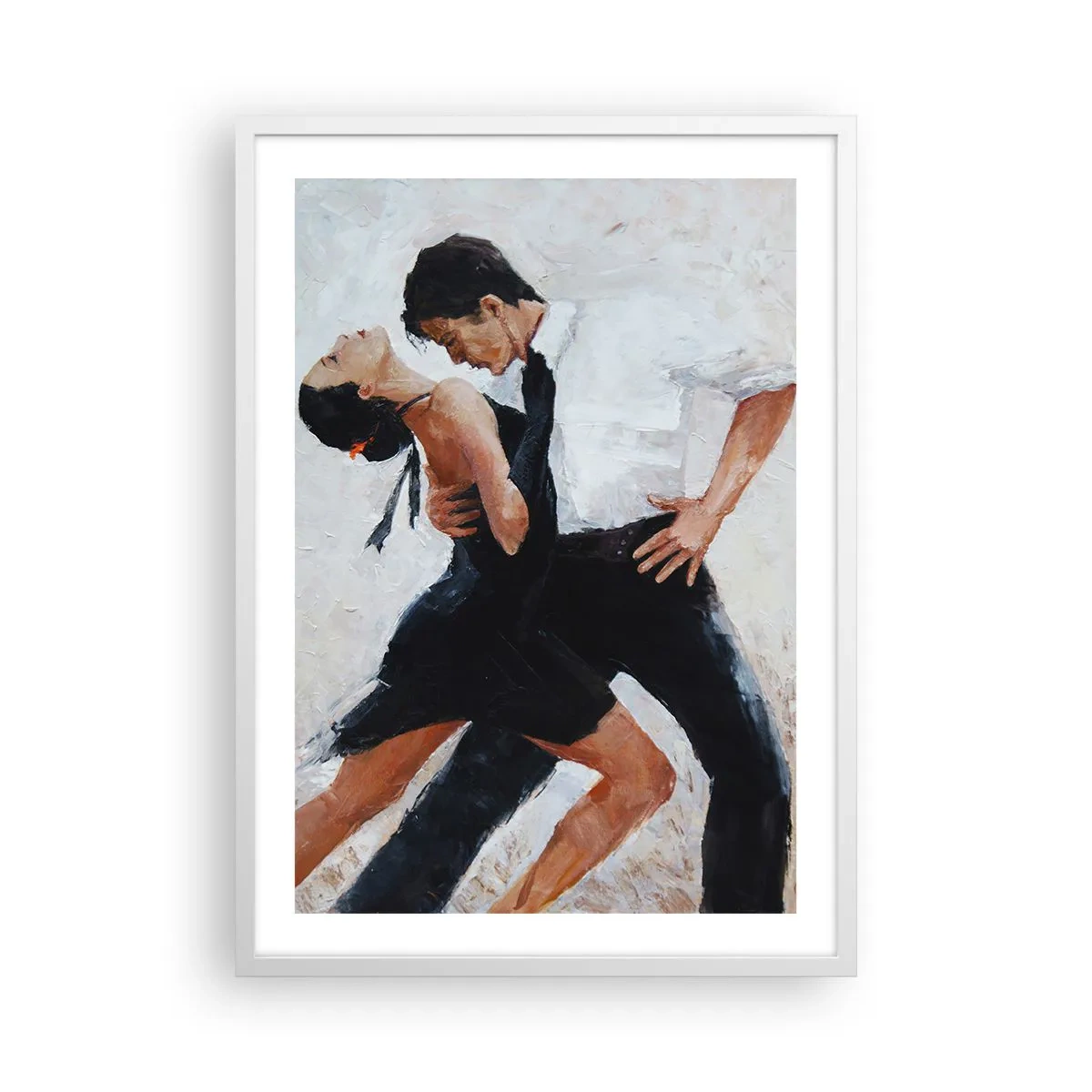 Plakát v bílém rámu - Tango mých tužeb a snů - 50x70 cm