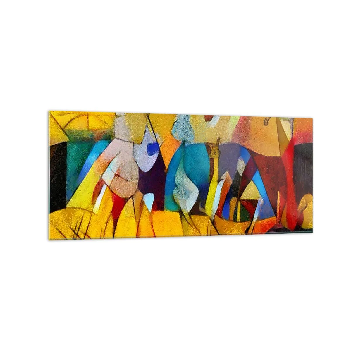 Obraz na skle - Slunce - život - radost - 120x50 cm