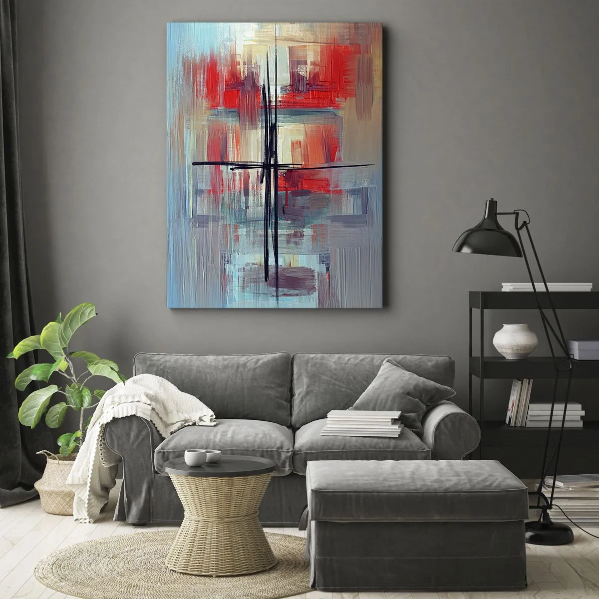 Obraz na plátně - Krajina v neznámé dimenzi - 50x70 cm