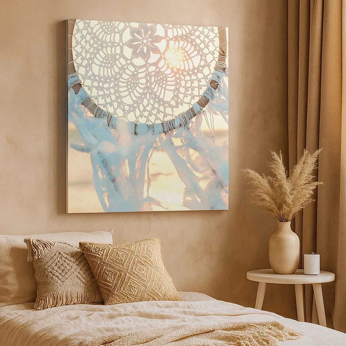 Obraz na plátně - Krajkový totem - 30x30 cm