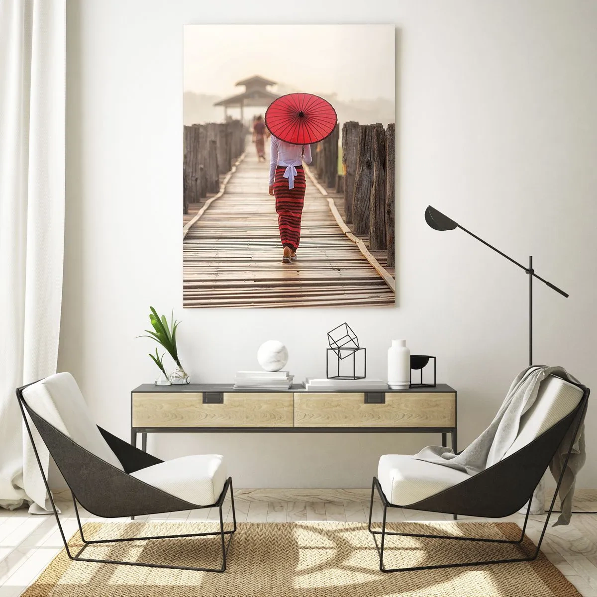Obraz na skle - Na starém mostě - 50x70 cm