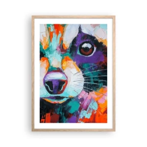 Plakát v rámu světlý dub - Pouze dobré emoce - 50x70 cm