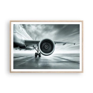 Plakát v rámu světlý dub - Toto je síla! - 100x70 cm