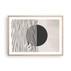 Plakát v rámu světlý dub - Poloviční kompozice - 70x50 cm