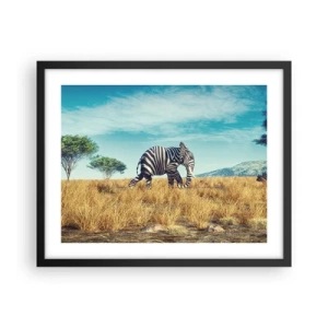 Plakát v černém rámu - Šedá už není v módě - 50x40 cm