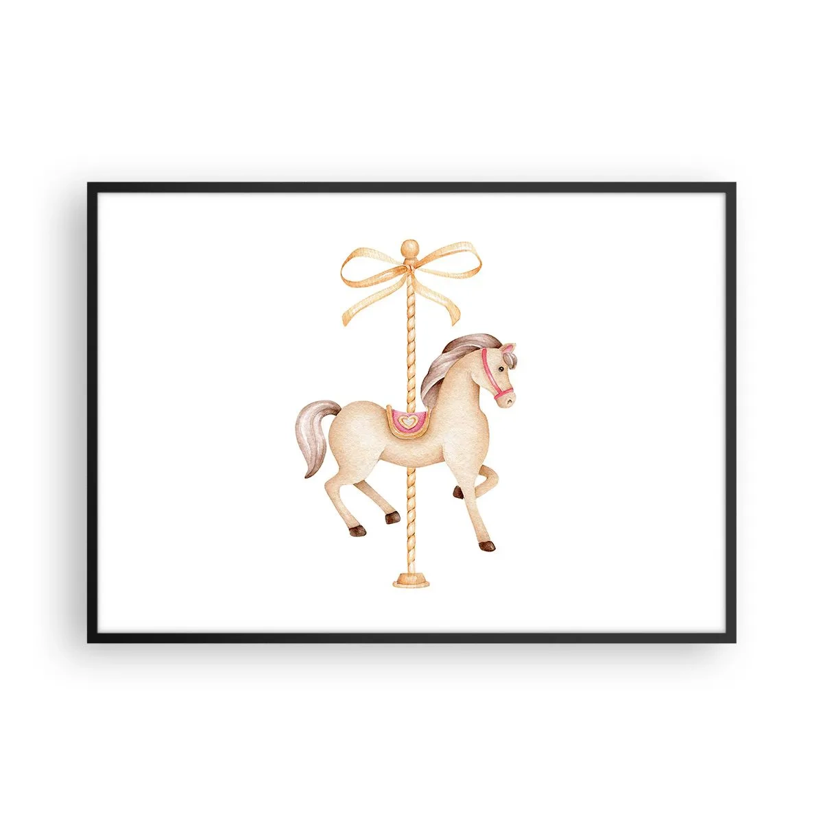 Plakát v černém rámu - Elegantním klusem - 100x70 cm