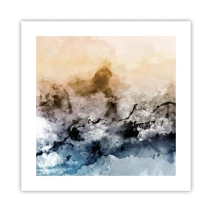 Plakát - Ponořené do mračna mlhy - 40x40 cm