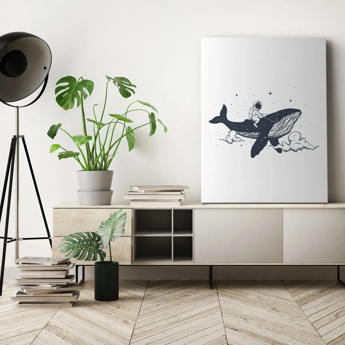 Obraz na plátně - Vesmírné dobrodružství - 65x120 cm