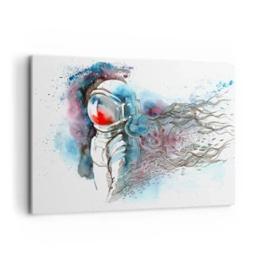 Obraz na plátně - Sám s vesmírem - 120x80 cm