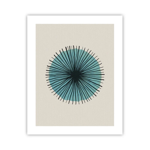 Plakát - Zářící modrá - 40x50 cm