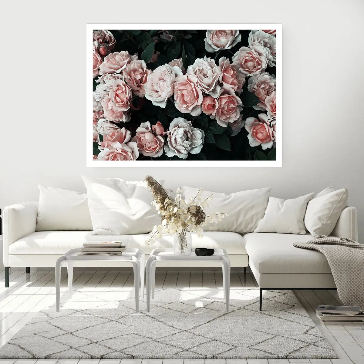 Plakát - Růžový ansámbl - 70x50 cm
