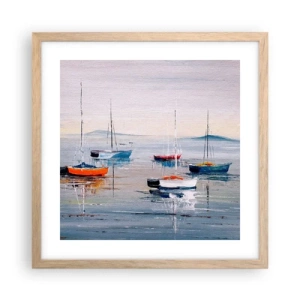 Plakát v rámu světlý dub - Zasloužený odpočinek - 40x40 cm