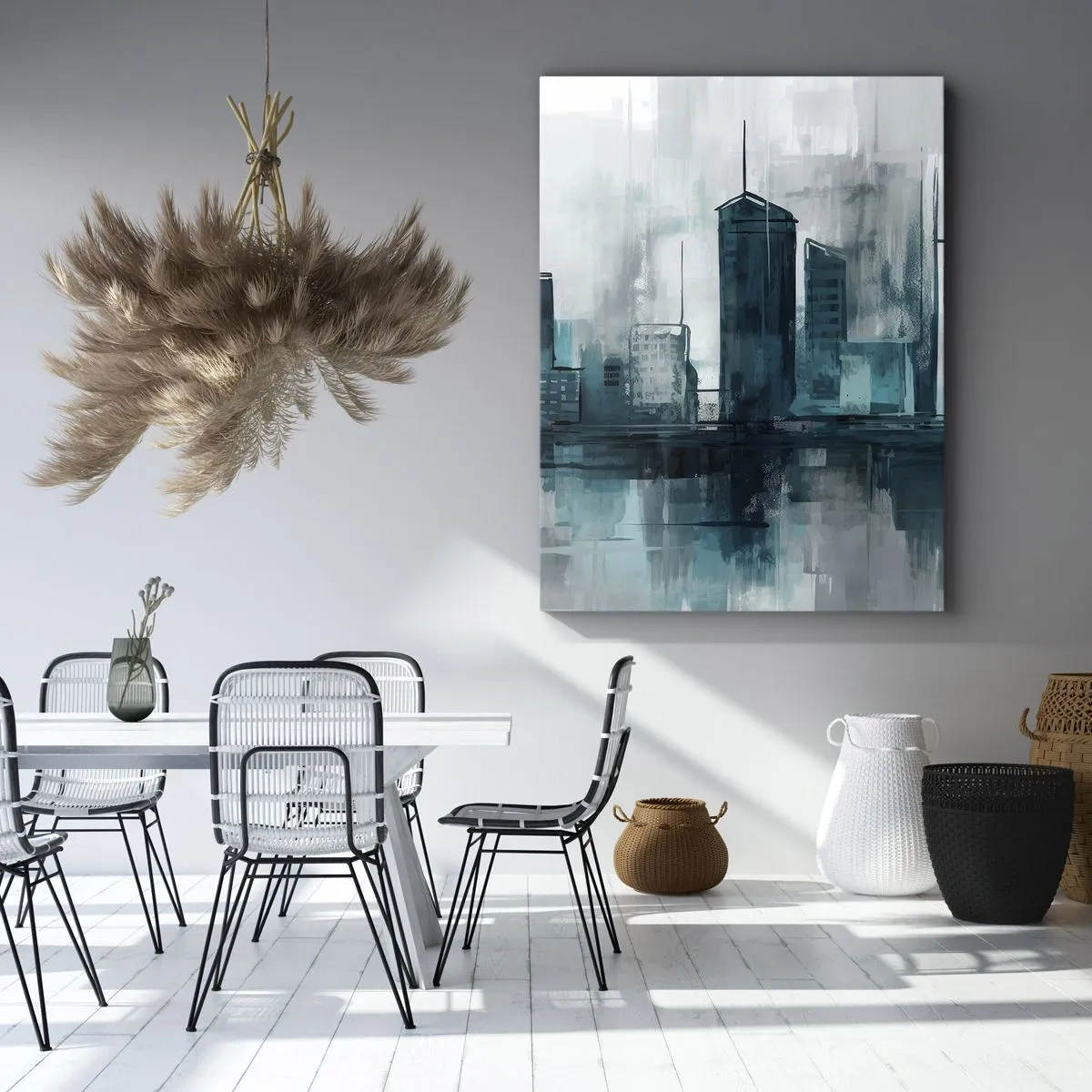 Obraz na plátně - Město v barvě deště - 50x70 cm