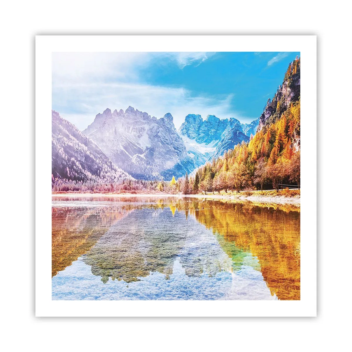 Plakát - A v horách už je podzim - 60x60 cm