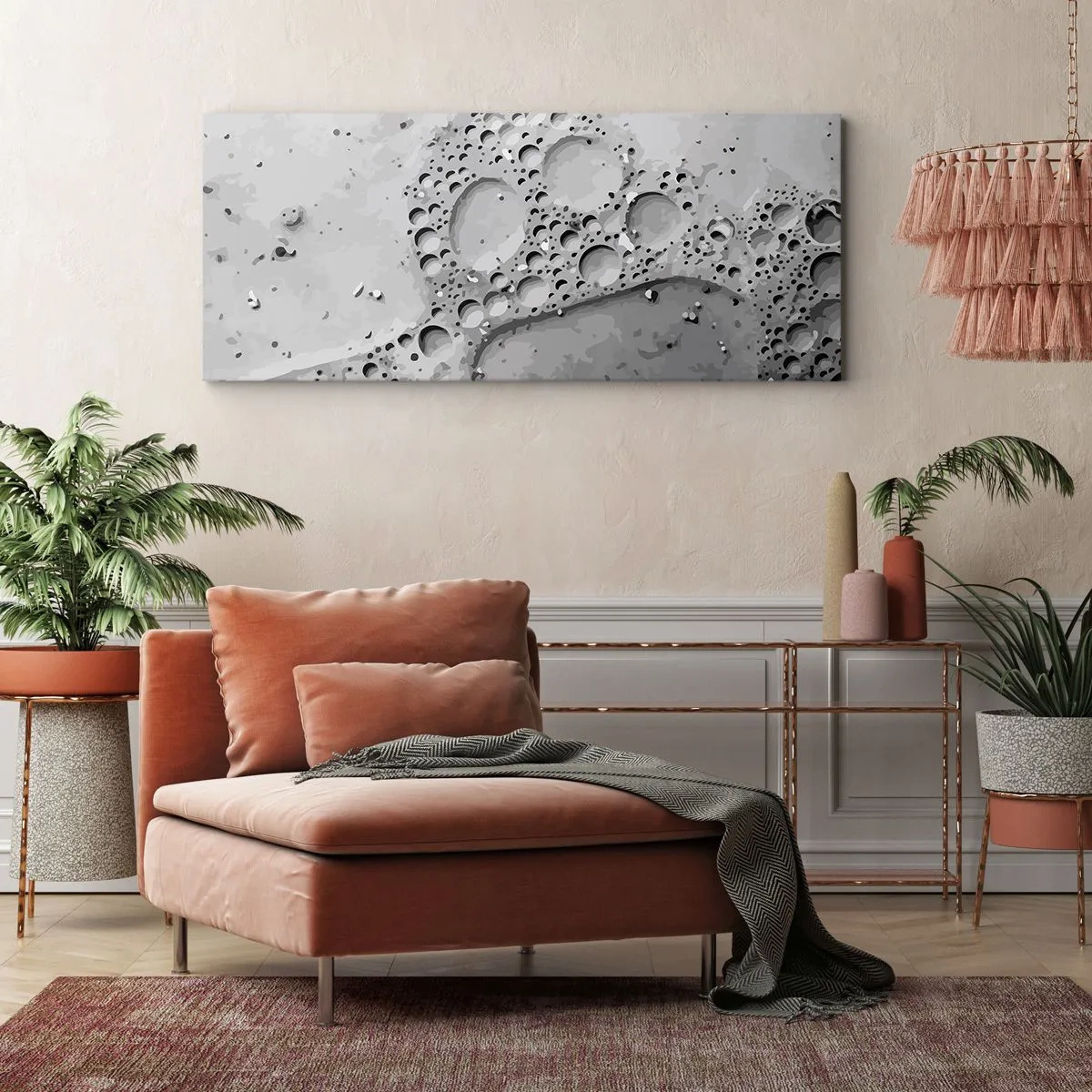 Obraz na plátně - Stopa po zpěněném - 100x40 cm