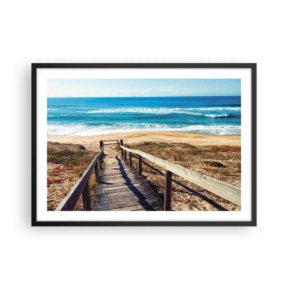 Plakát v černém rámu - Běž! - 70x50 cm