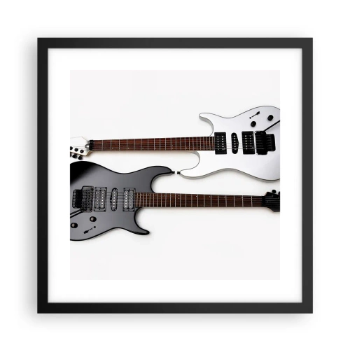 Plakát v černém rámu - Harmonie tvarů - 40x40 cm