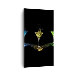 Obraz na plátně - Barvy radosti v křišťálovém skle - 45x80 cm