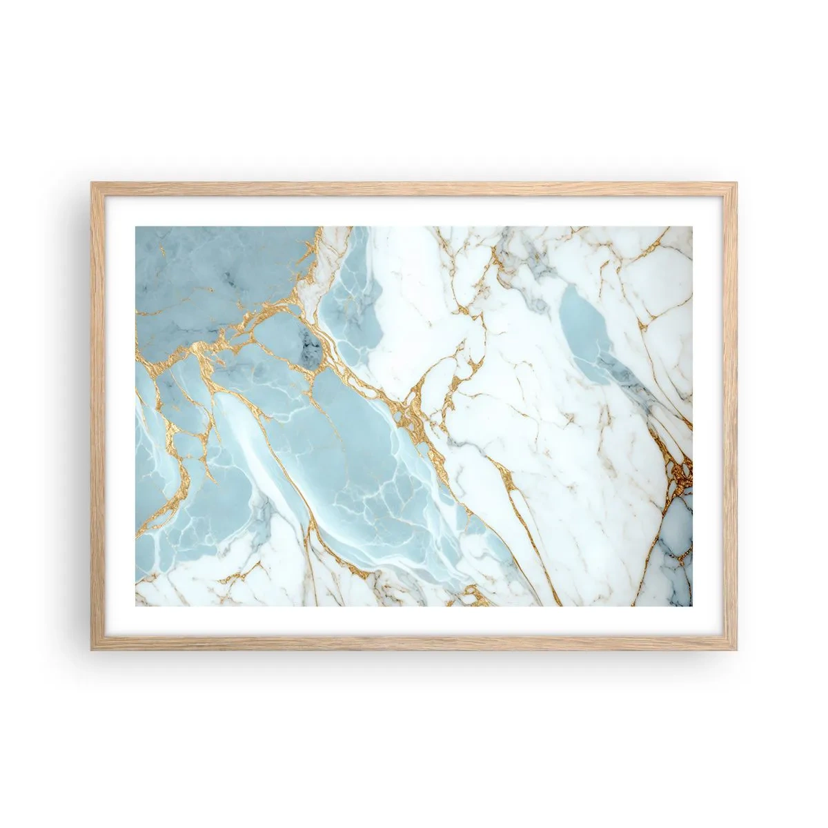 Plakát v rámu světlý dub - Bohatství kamene - 70x50 cm