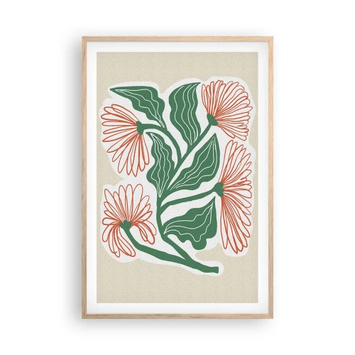 Plakát v rámu světlý dub - Lidové i moderní - 61x91 cm