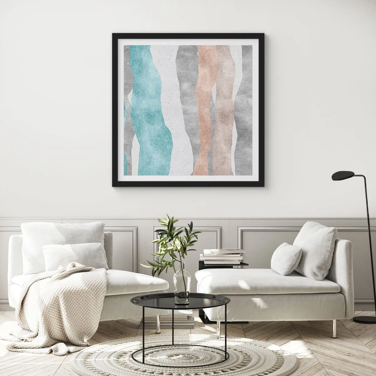 Plakát v černém rámu - Studie blízkosti - 50x50 cm