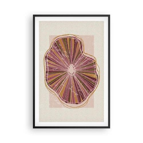 Plakát v černém rámu - Radiální abstrakce - 61x91 cm