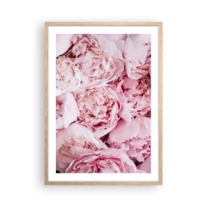 Plakát v rámu světlý dub - Přitulené a voňavé - 50x70 cm