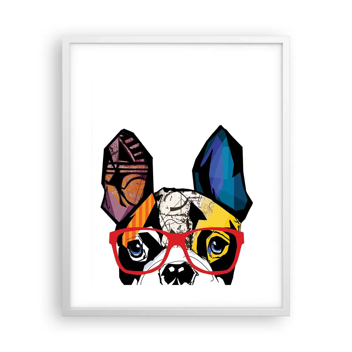 Plakát v bílém rámu - Intelektuál - 40x50 cm