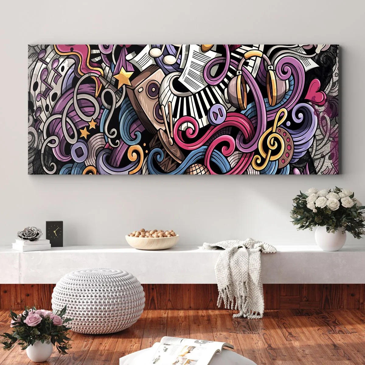 Obraz na plátně - Komplikovaná melodie - 120x50 cm