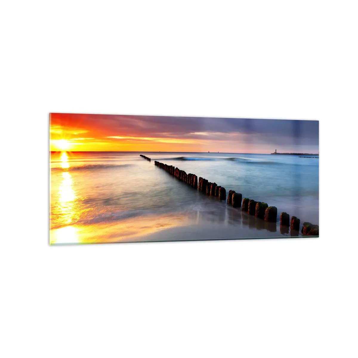 Obraz na skle - Poslouchej ticho - 120x50 cm