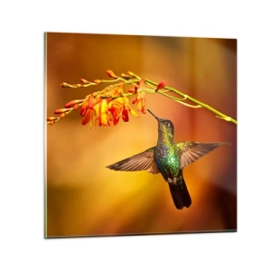 Obraz na skle - Posel světla podle Májů - 40x40 cm