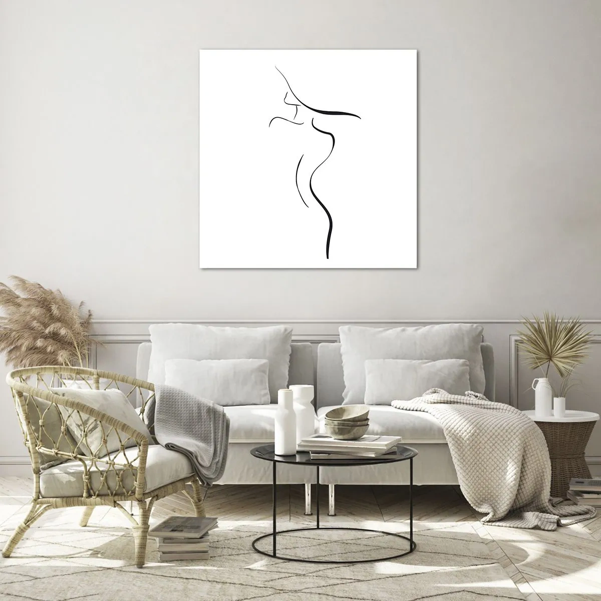 Obraz na skle - Nepolapitelná jako vlna - 60x60 cm