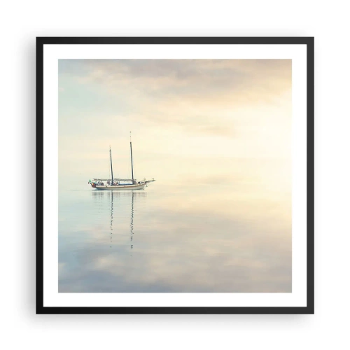 Plakát v černém rámu - V moři ticha - 60x60 cm