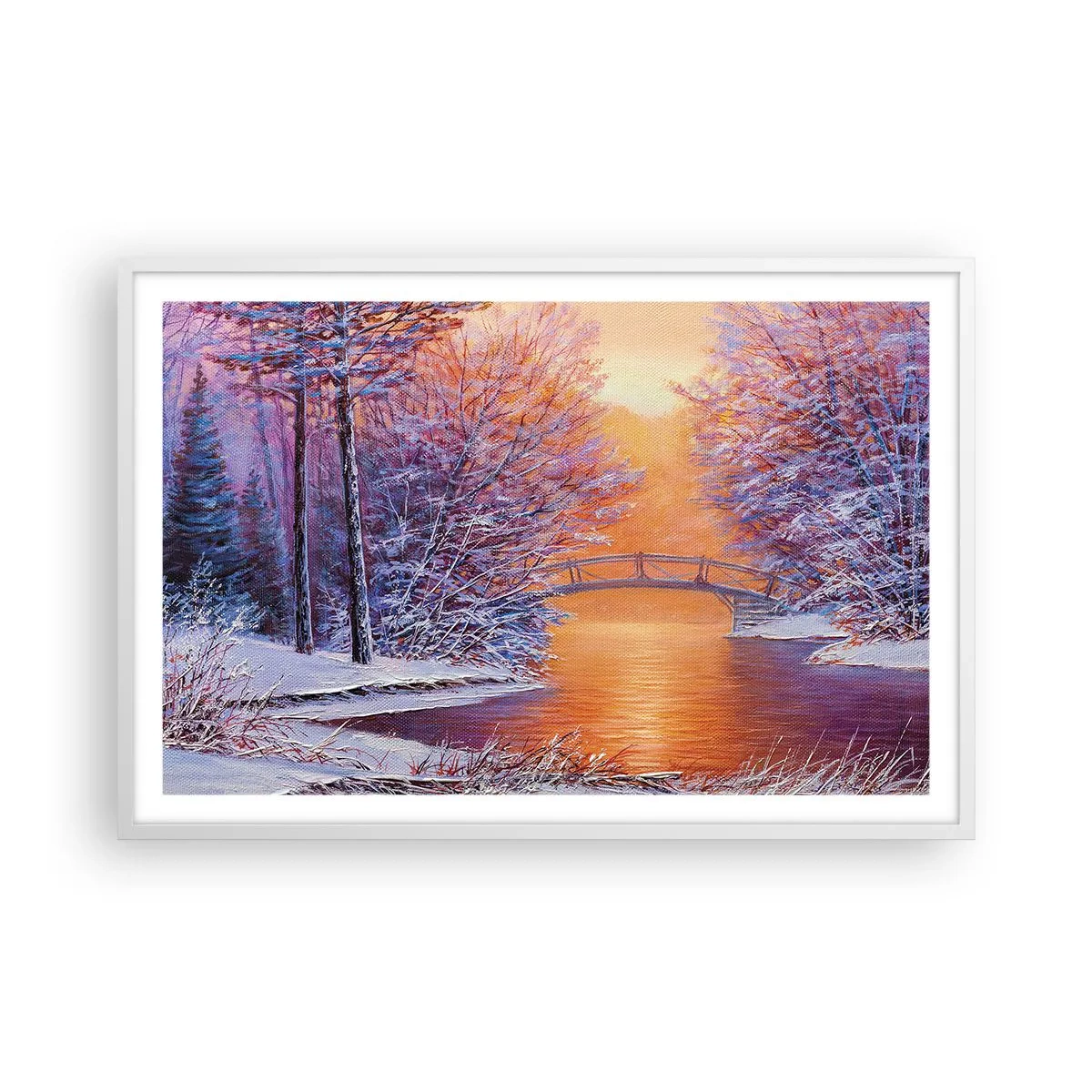 Plakát v bílém rámu - Sejdeme se zde - 91x61 cm