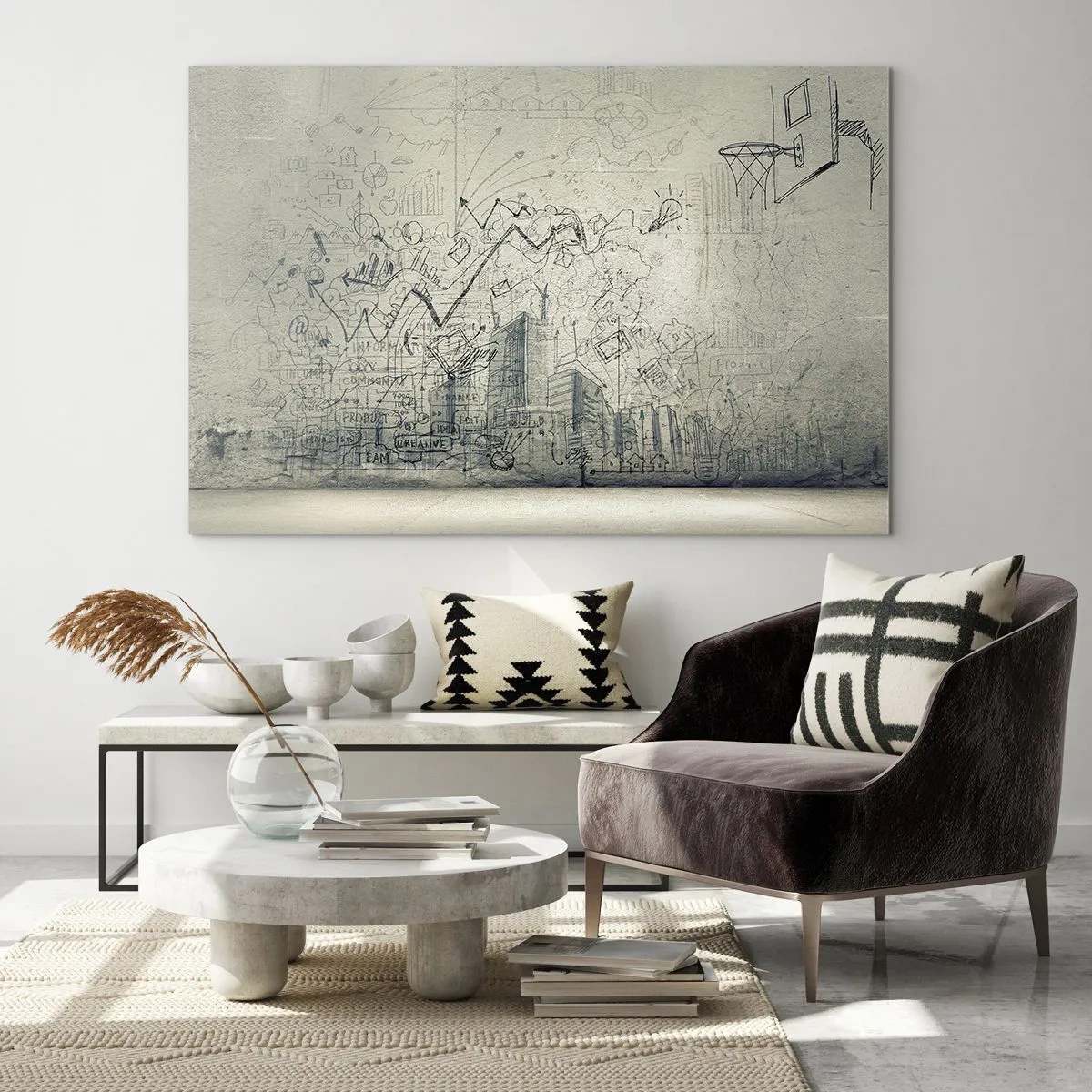 Obraz na skle - Můj skvělý městský život - 100x70 cm
