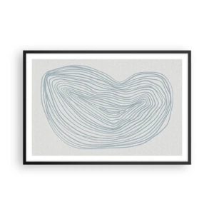 Plakát v černém rámu - Úsměv kapky - 91x61 cm